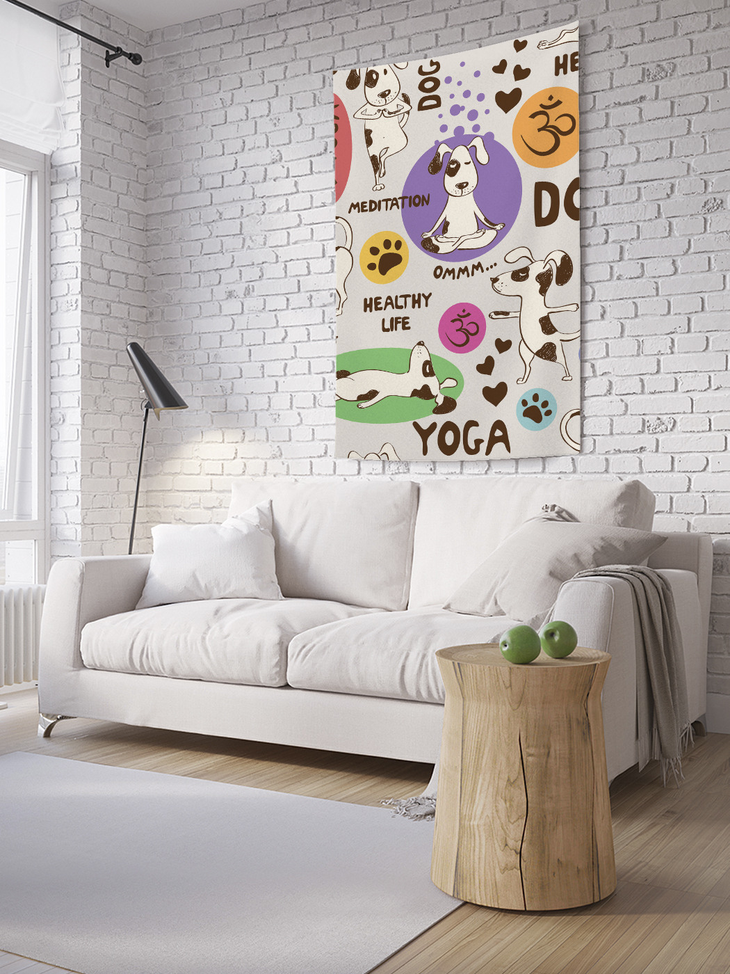 

Вертикальное фотопанно на стену JoyArty Спортивный пес 100x150 см, Спортивный пес