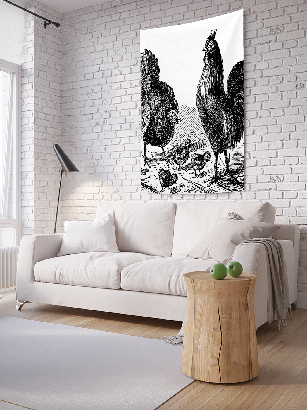 

Вертикальное фотопанно на стену JoyArty Петушиный круг 100x150 см, Петушиный круг