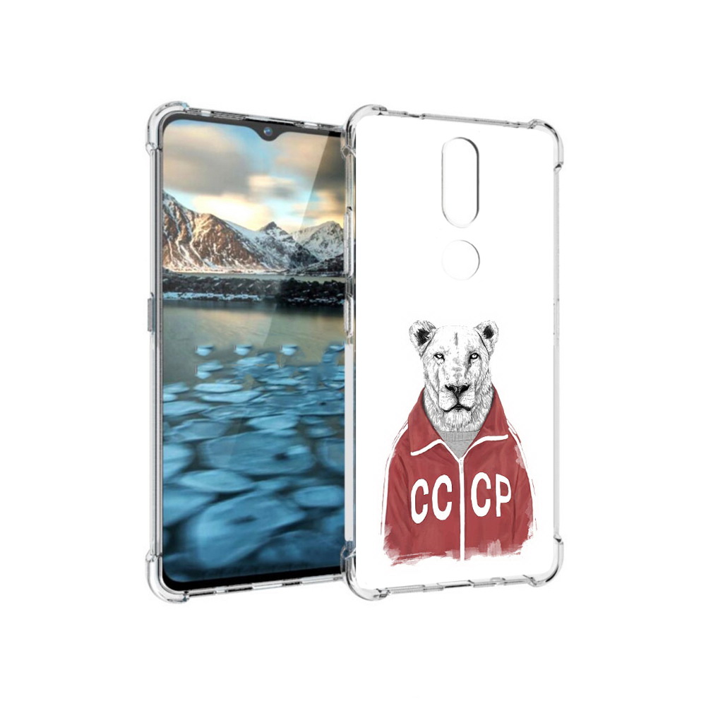 

Чехол MyPads Tocco для Nokia 2.4 львица ссср (PT227049.107.450), Прозрачный, Tocco