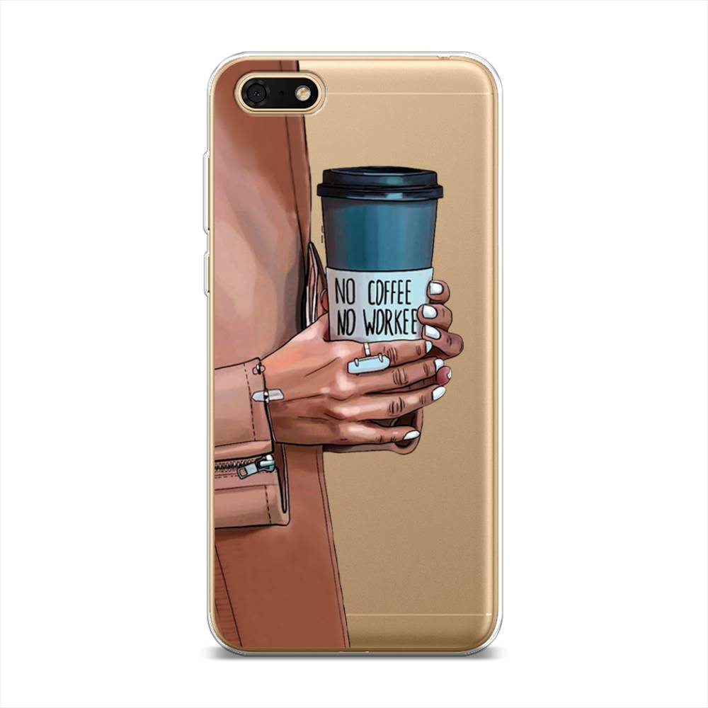 

Чехол Awog на Huawei Y5 Lite (2018) "No coffee", Разноцветный, 6105950-7