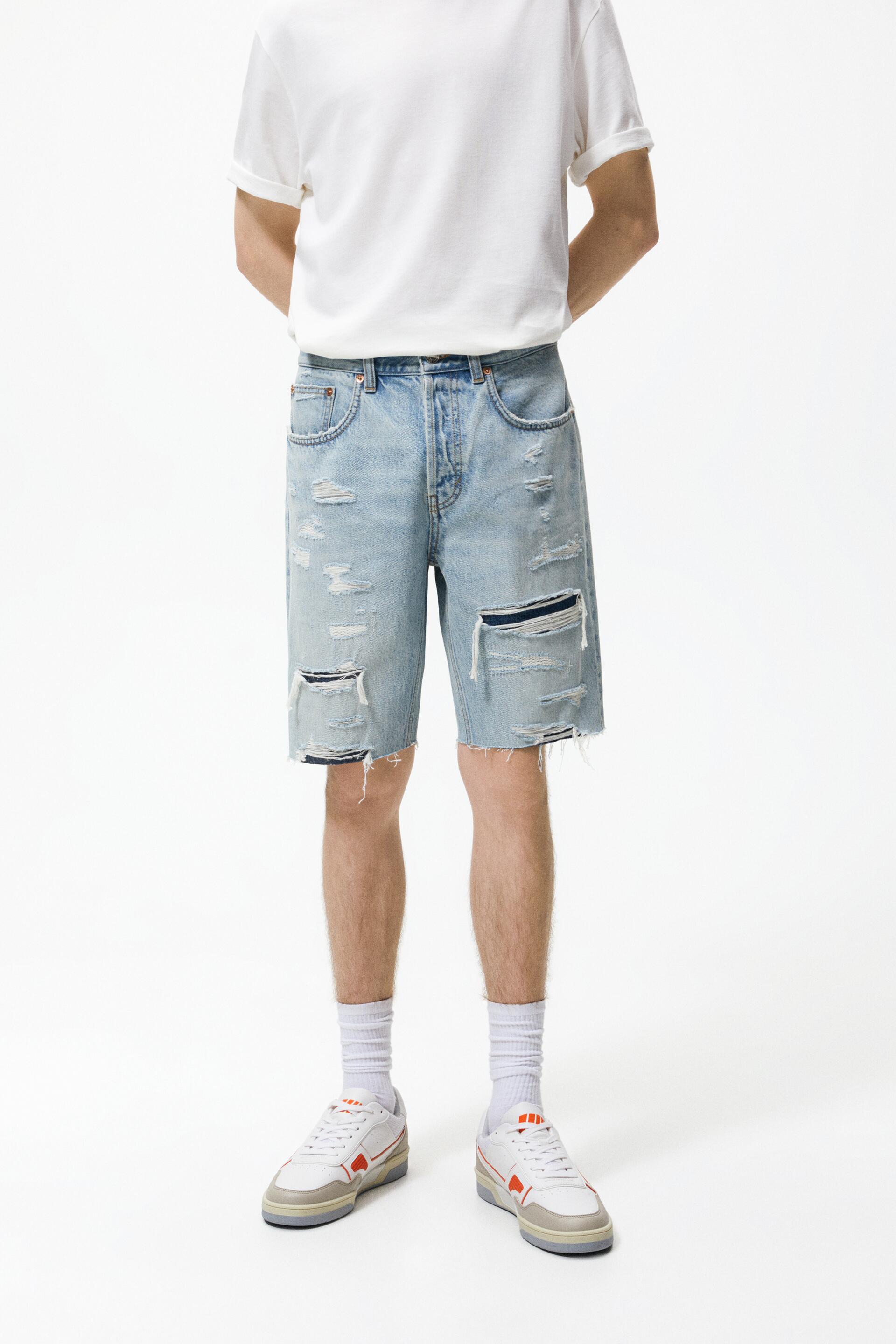 

Шорты мужские ZARA 08727367 синие 38 (доставка из-за рубежа), 08727367