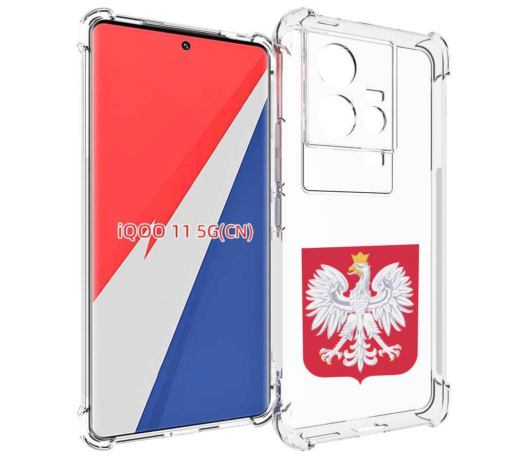 

Чехол MyPads герб-польши для Vivo iQOO 11, Прозрачный, Tocco