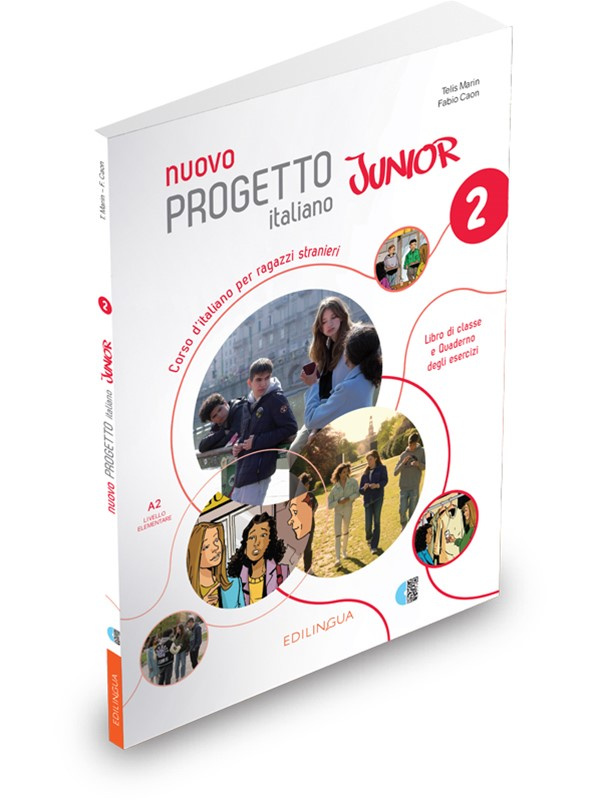 

Nuovo Progetto italiano Junior 2 Libro + Quaderno + QR code + codice i-d-e-e