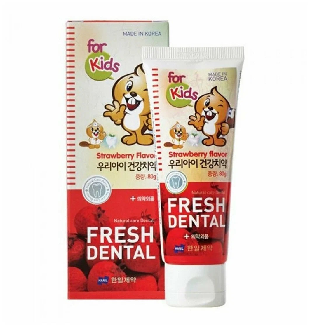 Детская зубная паста с экстрактом клубники Fresh Dental Strawberry