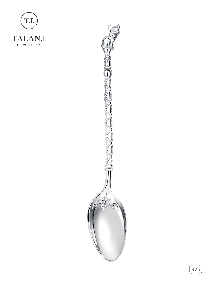 

Чайная ложка из серебра TALANT 02-70-0000-28299, Серебристый, 02-70-0000-28299