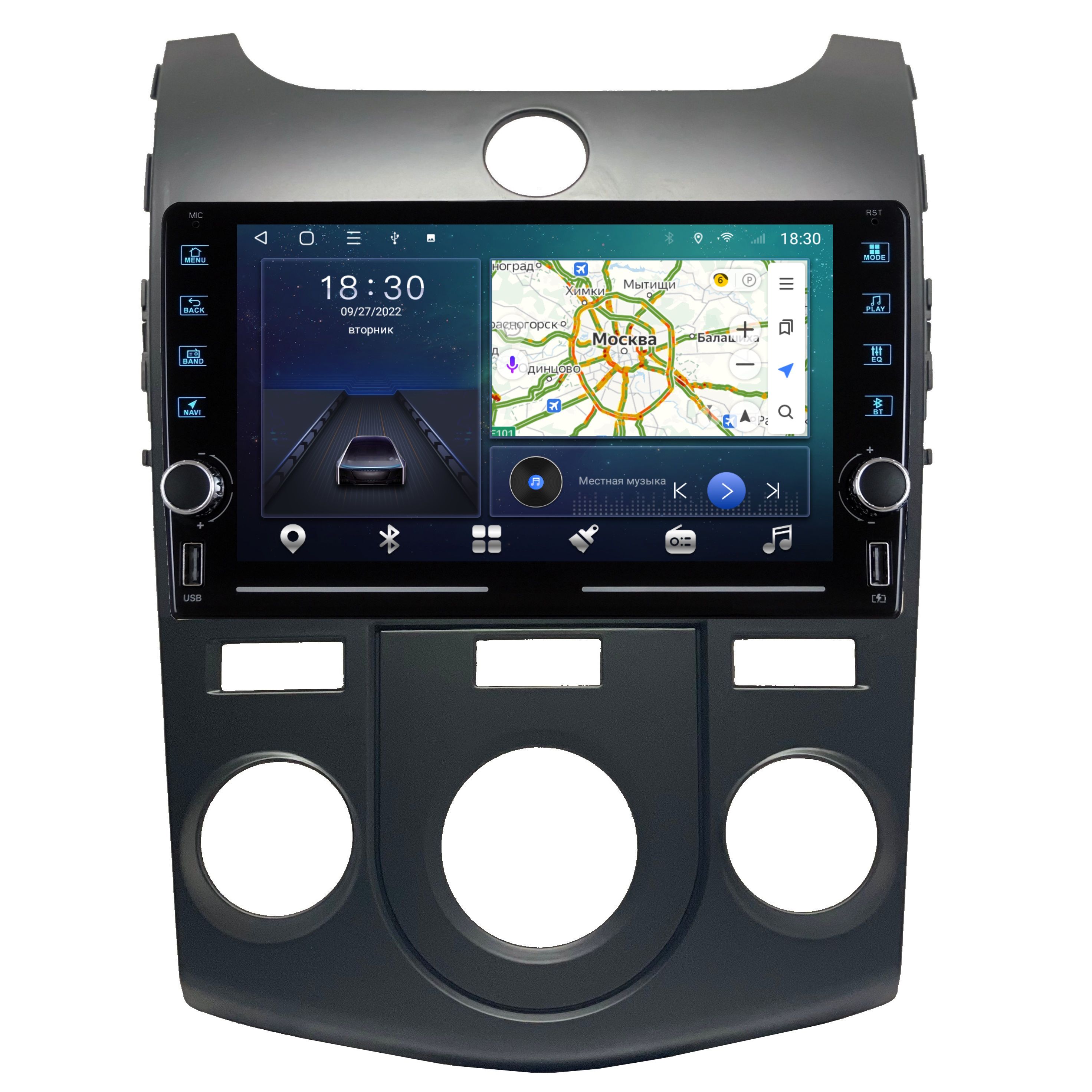 Автомобильная Магнитола EpicAuto K9 Kia Cerato 2 2009-2012 с Кондиционером - Android 12 2750000₽