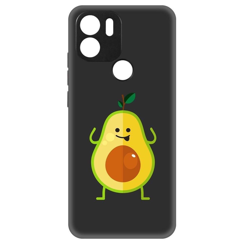 

Чехол-накладка Krutoff Soft Case Авокадо Веселый для Xiaomi Redmi A2+ черный