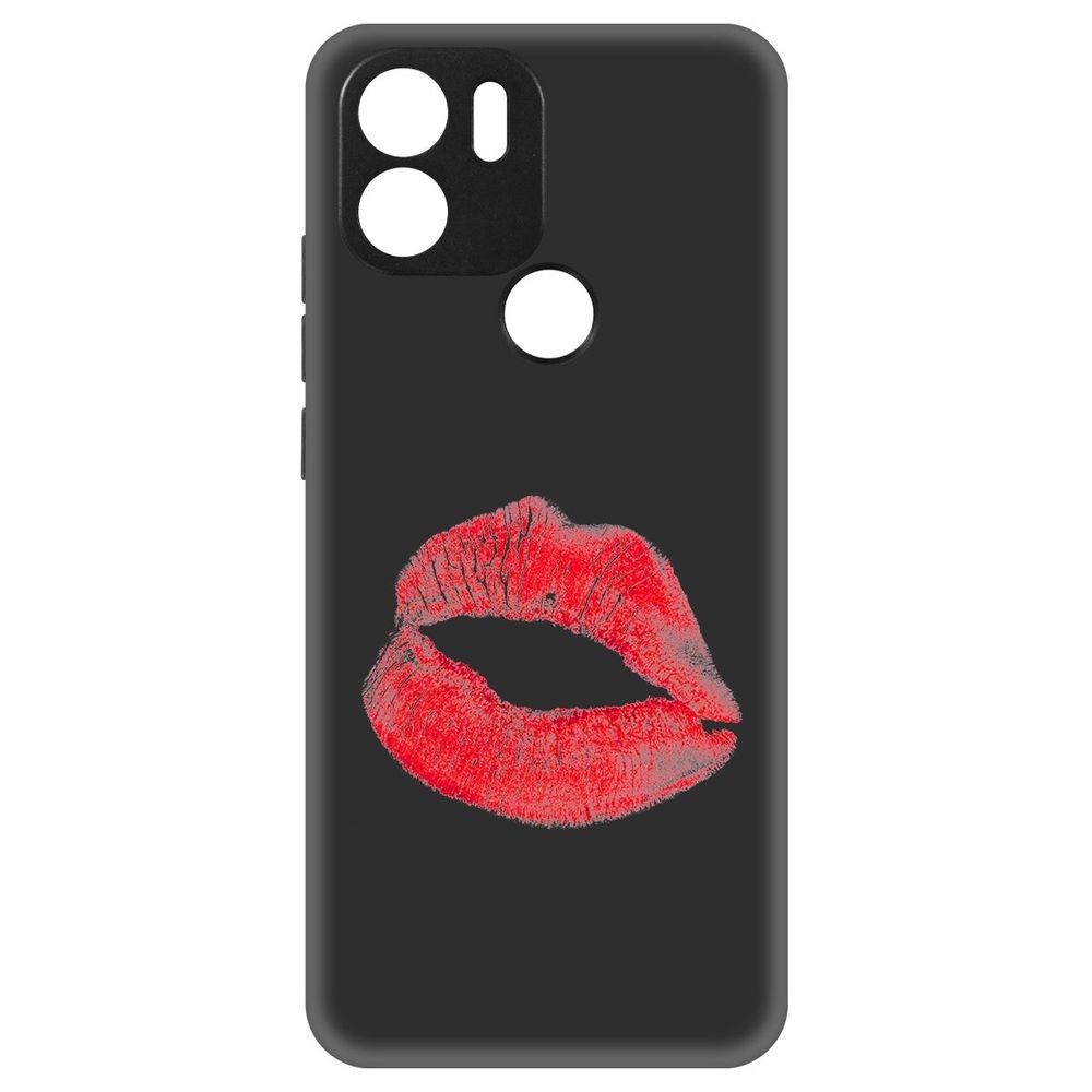 

Чехол-накладка Krutoff Soft Case След помады для Xiaomi Redmi A2+ черный