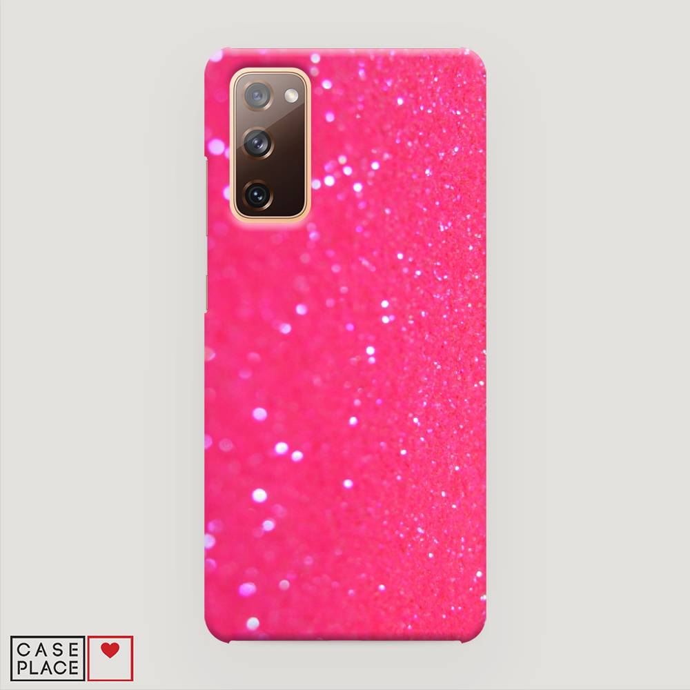 

Пластиковый чехол "Малиновые блестки рисунок" на Samsung Galaxy S20 FE