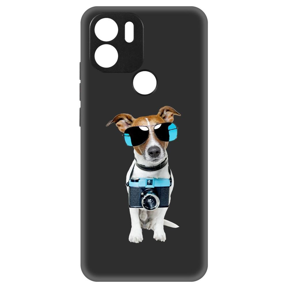 

Чехол-накладка Krutoff Soft Case Пес-турист для Xiaomi Redmi A2+ черный