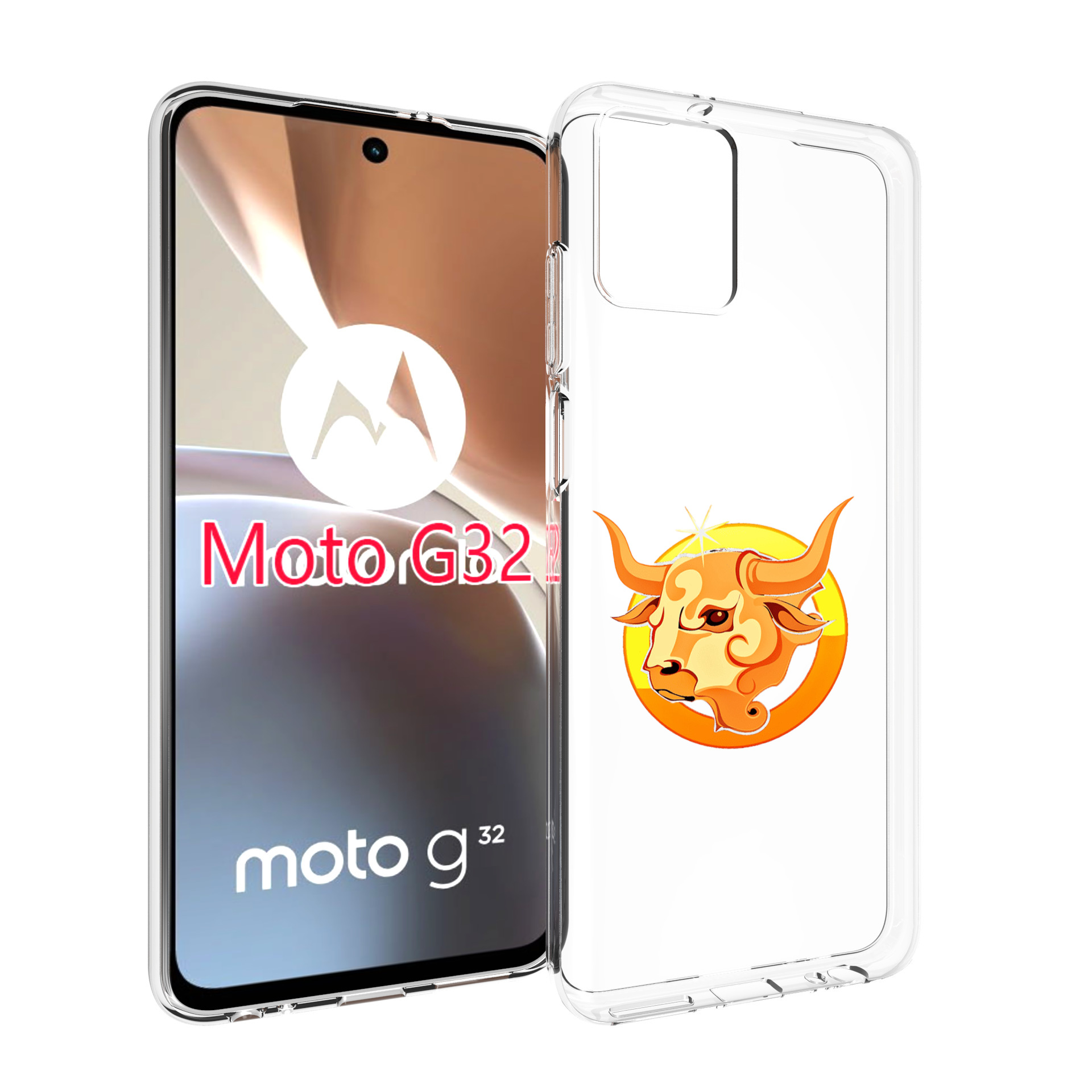 

Чехол MyPads знак-зодиака-телец-6 для Motorola Moto G32, Прозрачный, Tocco