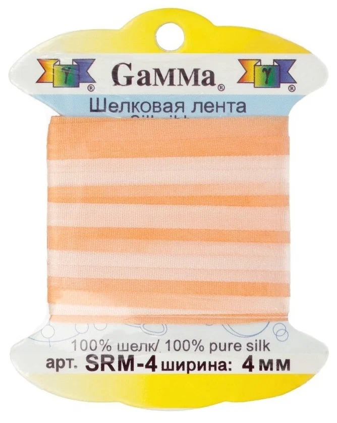

Gamma шелковая, 4 мм, 9,1 +/- 0,5 м, цвет бледно-оранжевый и оранжевый (M015), Бежевый;оранжевый, шелковая, 4 мм, 9,1 +/- 0,5 м, цвет бледно-оранжевый и оранжевый (M015)