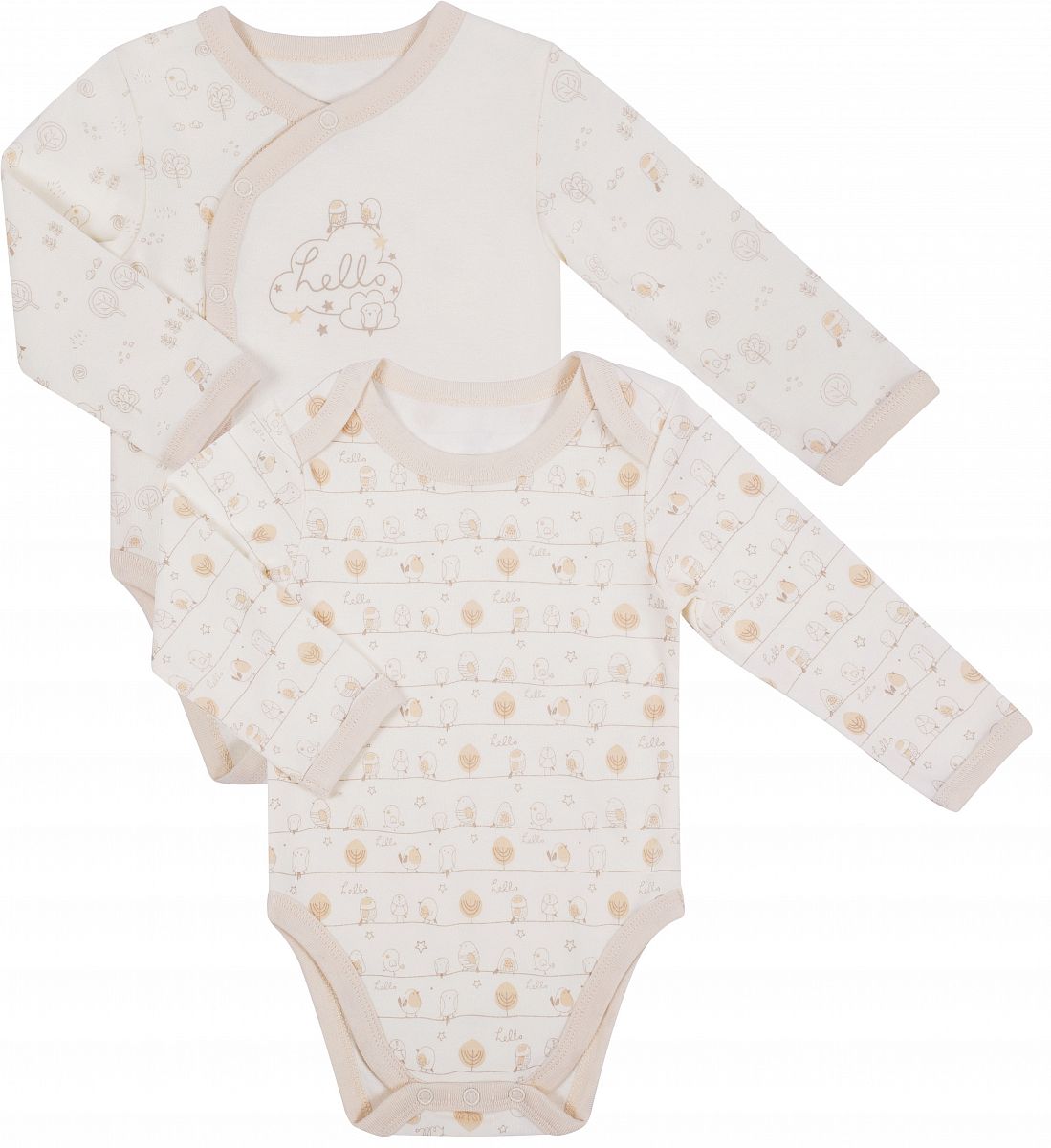 

Боди Be2Me Little birds W19B0040U цв. белый р. 92, Little birds