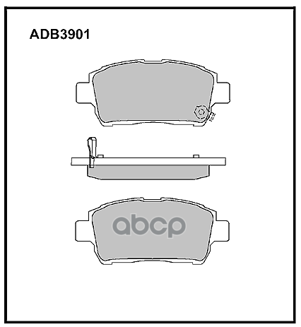 

Тормозные колодки ALLIED NIPPON дисковые передние ADB3901