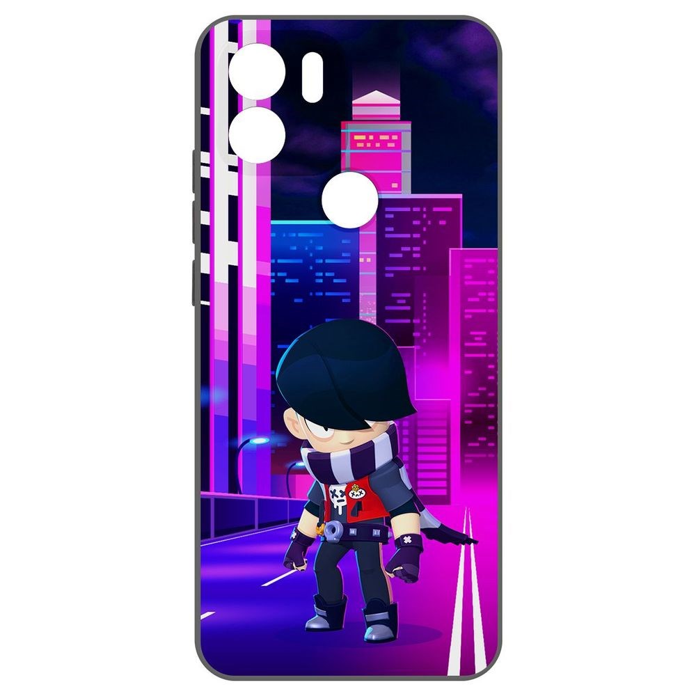 

Чехол-накладка Krutoff Soft Case Brawl Stars - Эдгар для Xiaomi Redmi A2+ черный