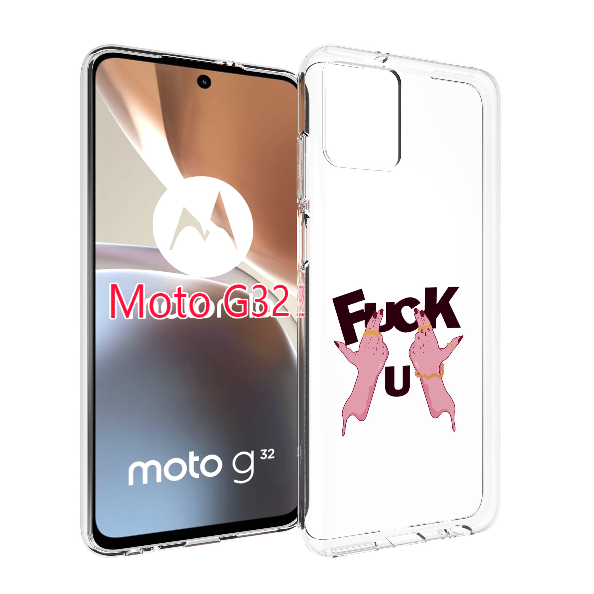 

Чехол MyPads иди-ты для Motorola Moto G32, Прозрачный, Tocco