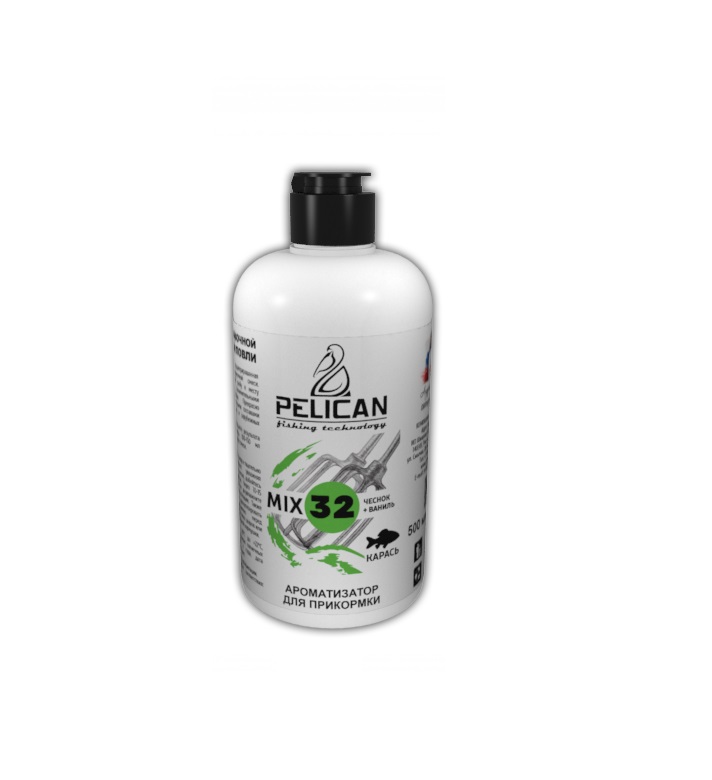 

Ароматизатор Pelican MIX32 КАРАСЬ Чеснок Ваниль 0.5л
