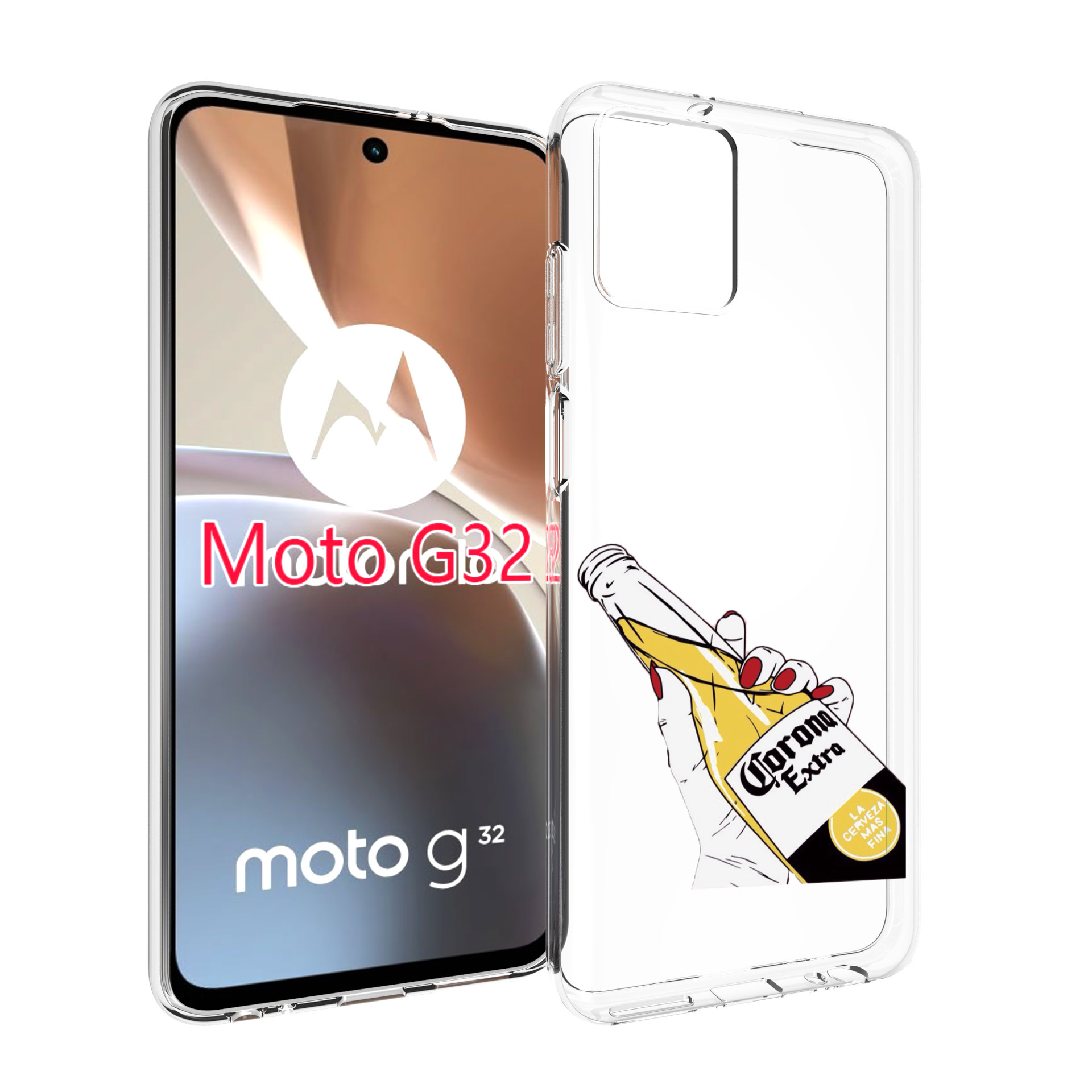 

Чехол MyPads корона екстра для Motorola Moto G32, Прозрачный, Tocco