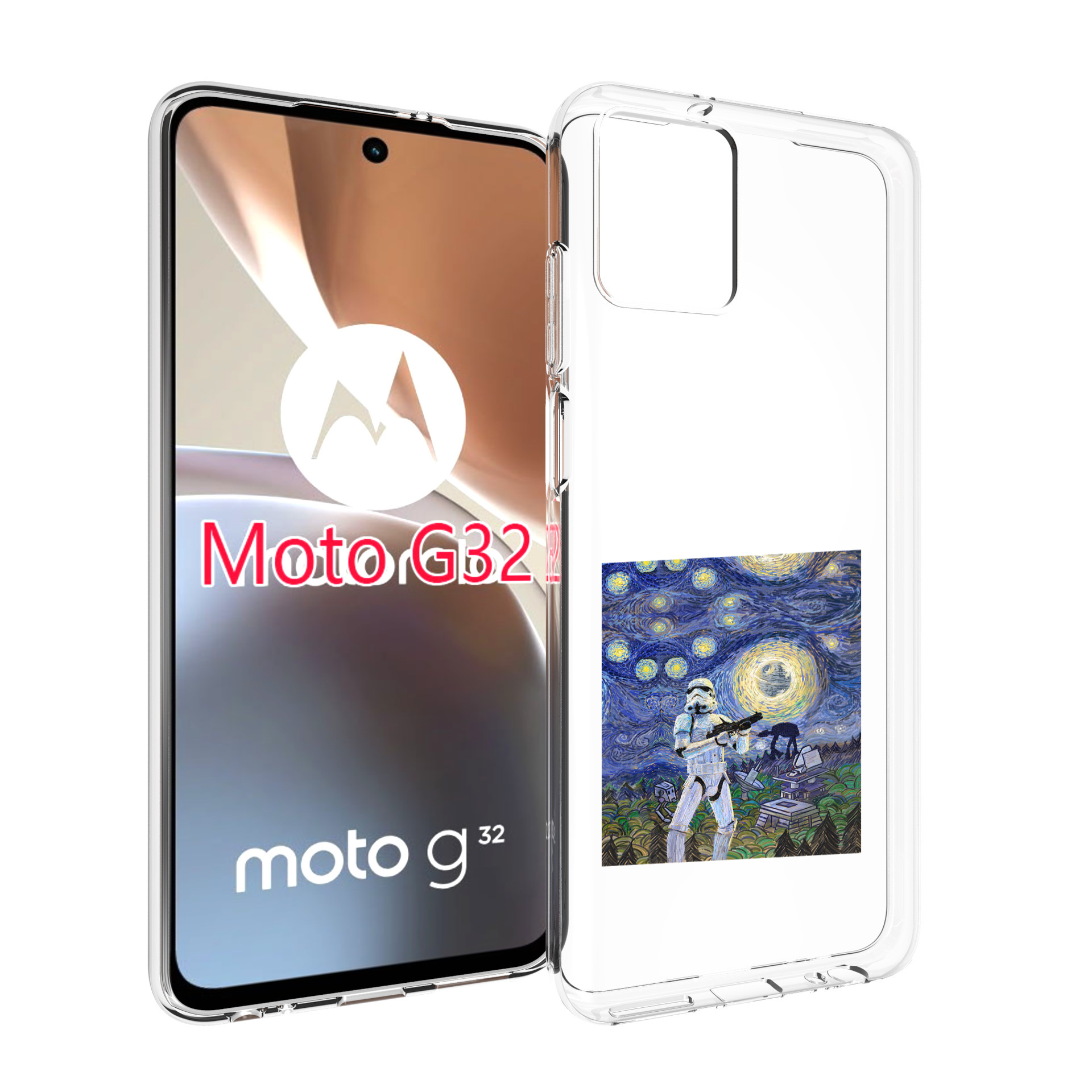 

Чехол MyPads star wars звездная ночь для Motorola Moto G32, Прозрачный, Tocco