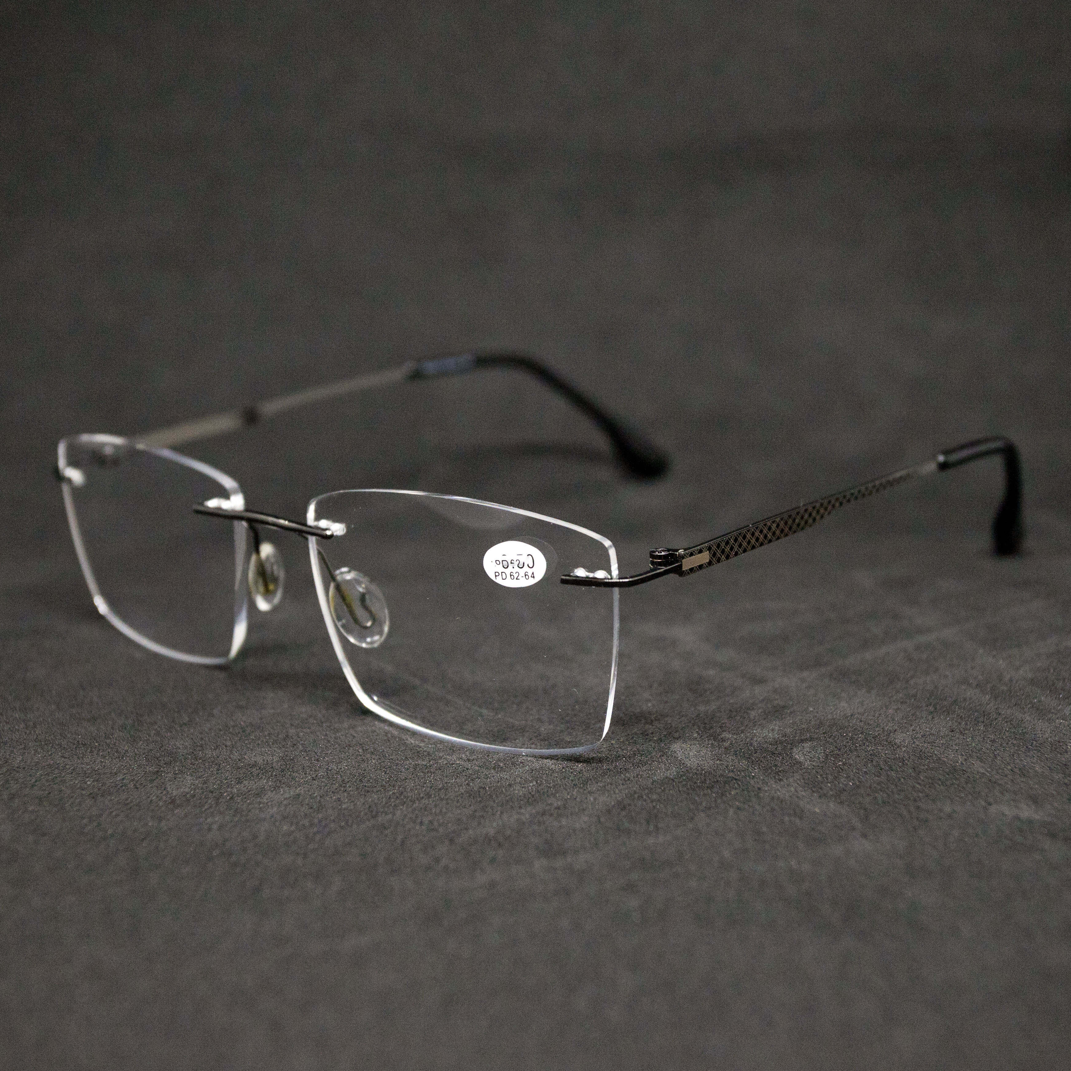 Безободковые очки для зрения Fabia Monti 1087 -1.25, без футляра, серые, РЦ 62-64