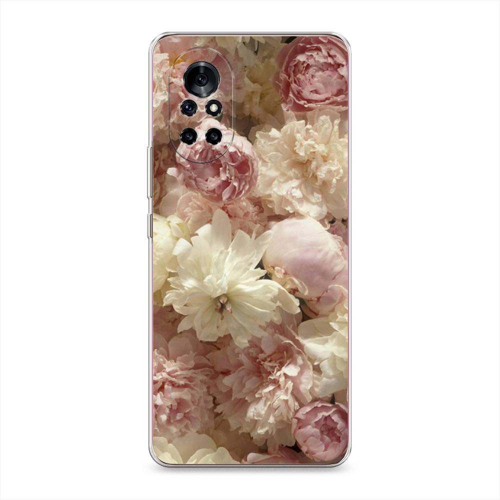 

Чехол Awog на Huawei Nova 8 "Пионы светлые", Разноцветный, 6105750-8