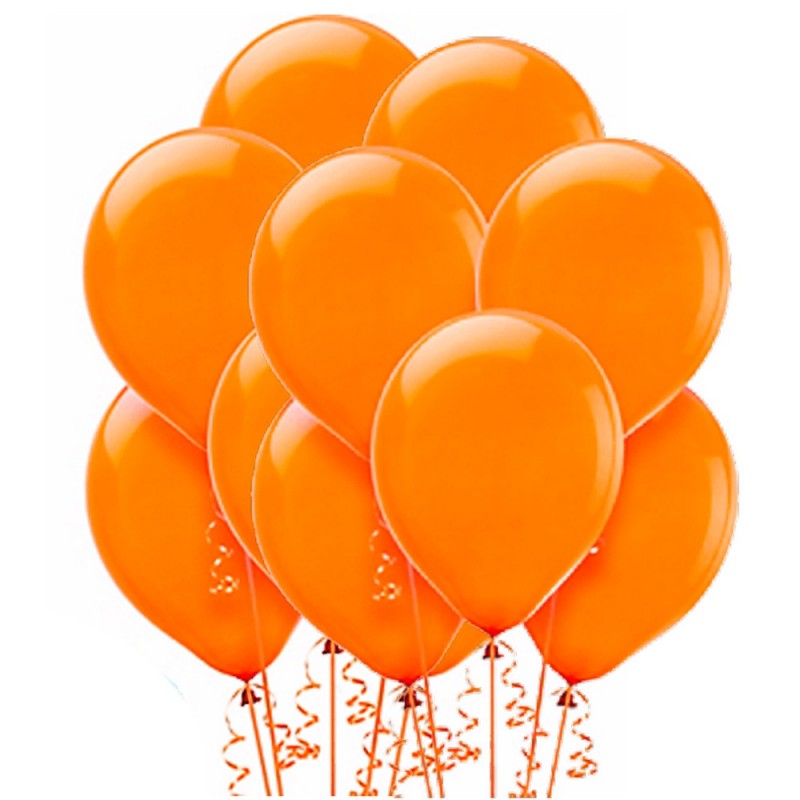 Набор воздушных шаров Oранжевый (10 шт, 32 см)