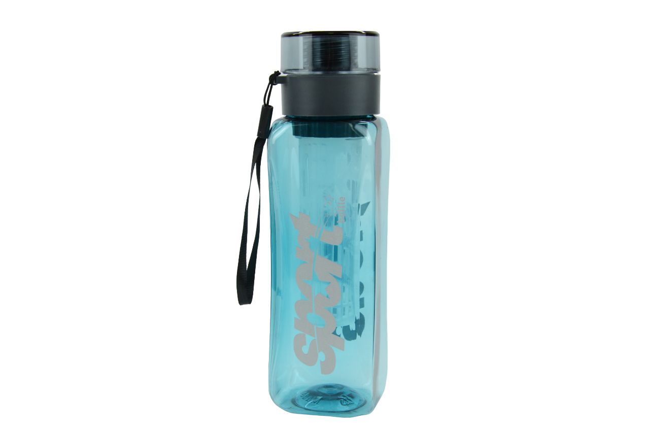 Бутылка для воды Qlux Ancyra Detox BSF-00868GR голубой-серый, 800 мл