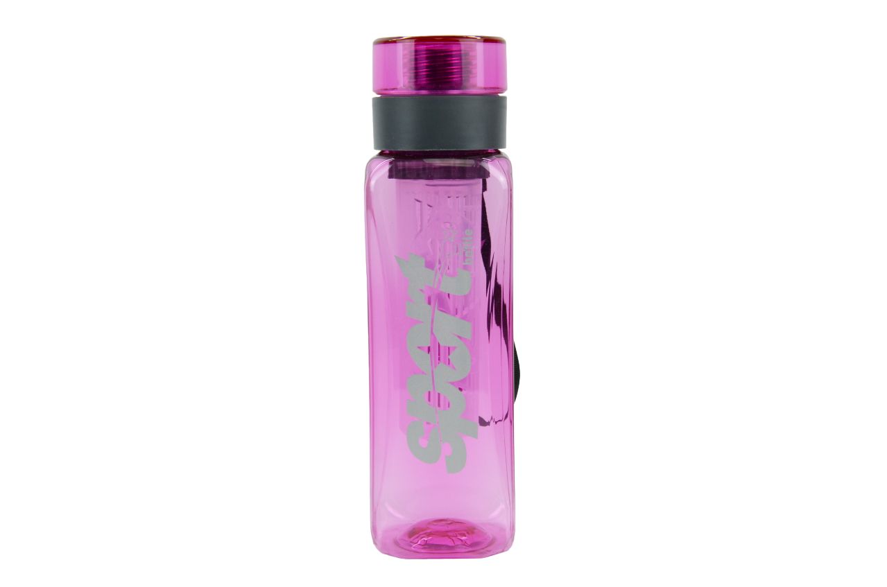 Бутылка для воды Qlux Ancyra Detox BSF-00868PK розовый-серый, 800 мл