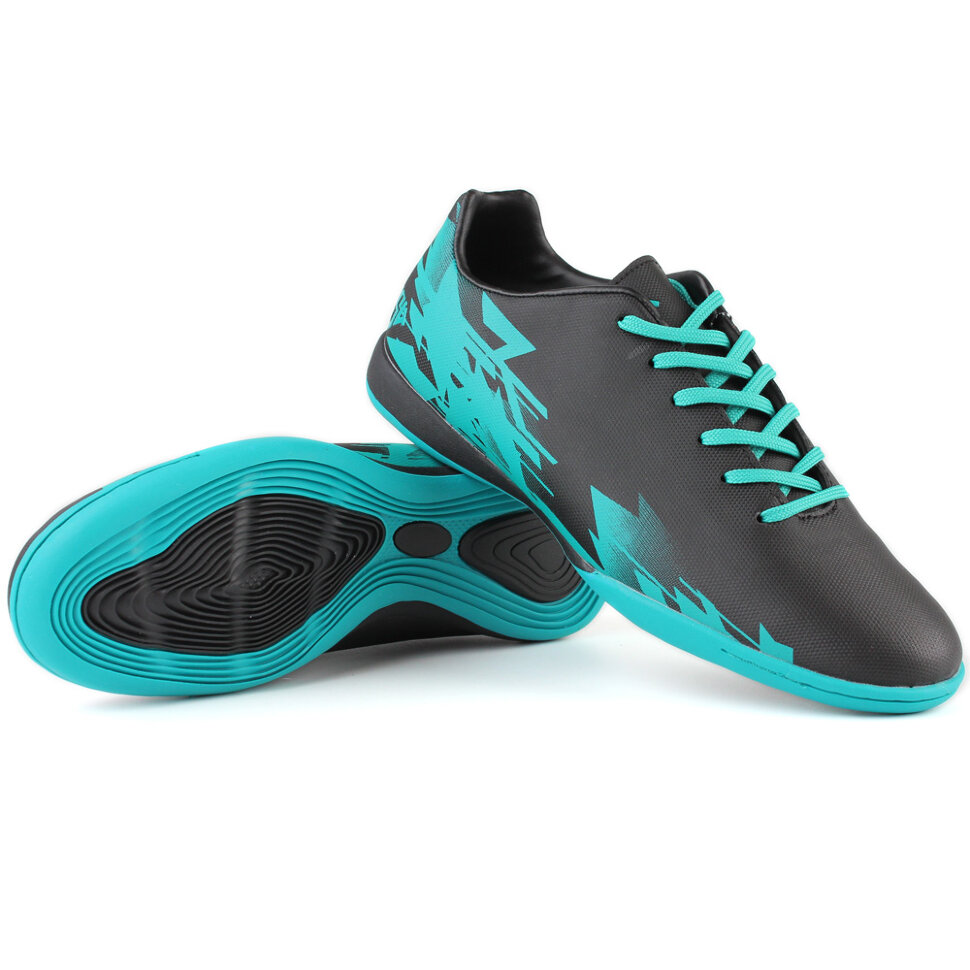 

полуботинки кроссовые Furia indoor 201A18 black/turquoise, Черный;голубой, Furia