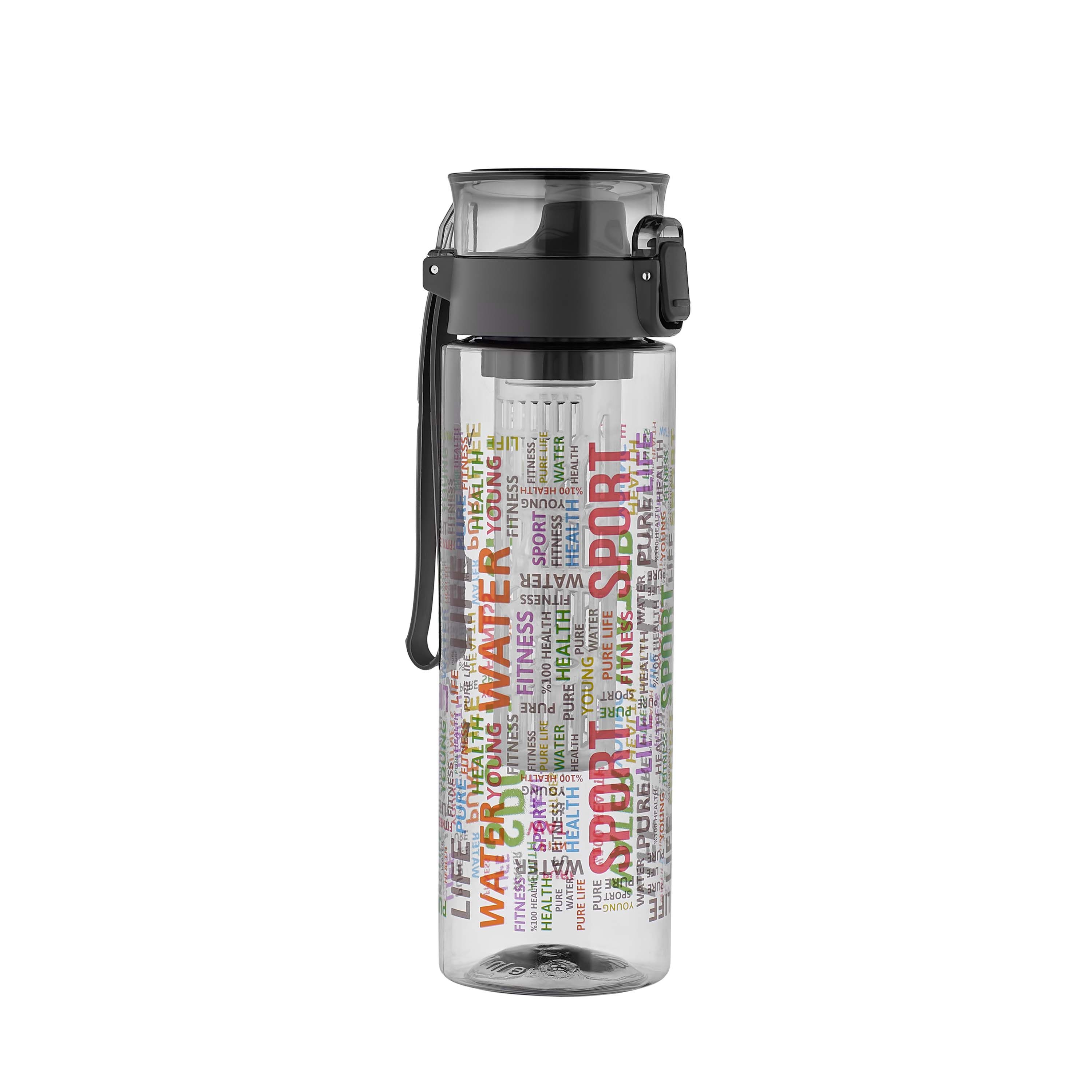 Бутылка для воды Qlux Nimfa Detox BSF-00874S разноцветный, 800 мл