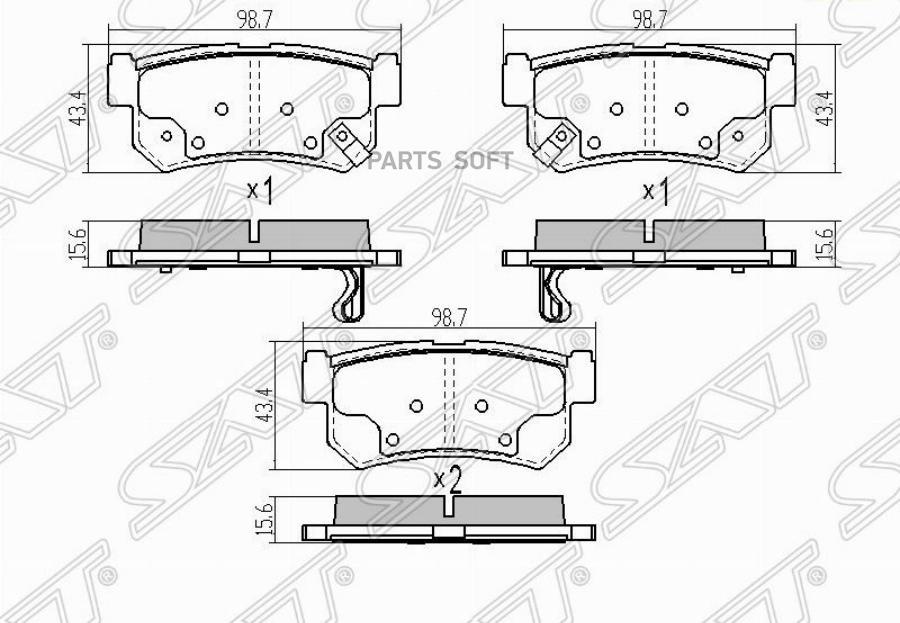 

Колодки тормозные RR SSANGYONG ACTYON SPORT 07-/KORANDO 97-07/KYRON 06-/REXTON 01-
