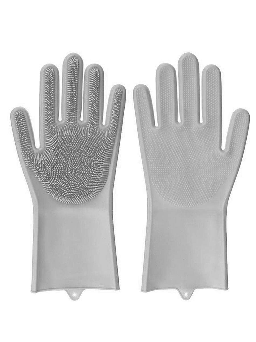 

Перчатки household gloves/М1-перчатки-силиконовые-серые, Серый, household gloves