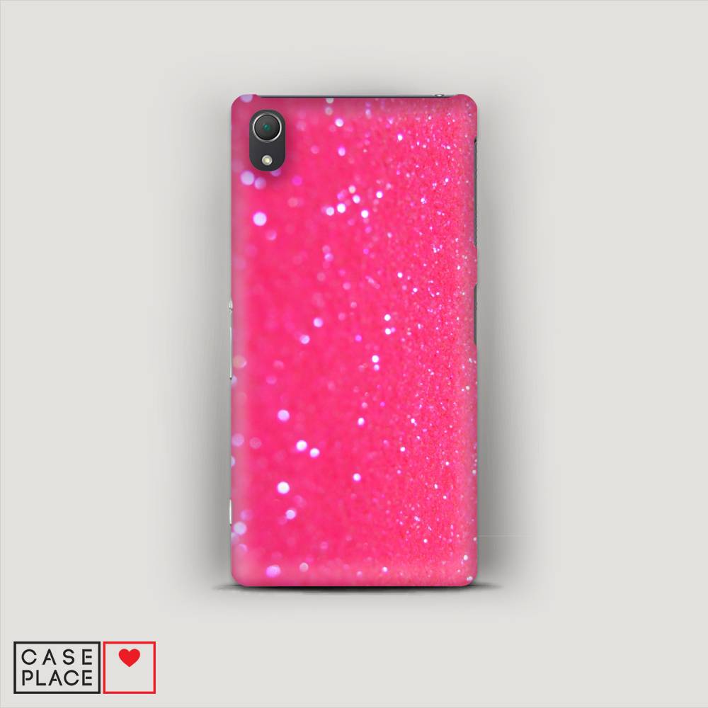 

Пластиковый чехол "Малиновые блестки рисунок" на Sony Xperia Z2