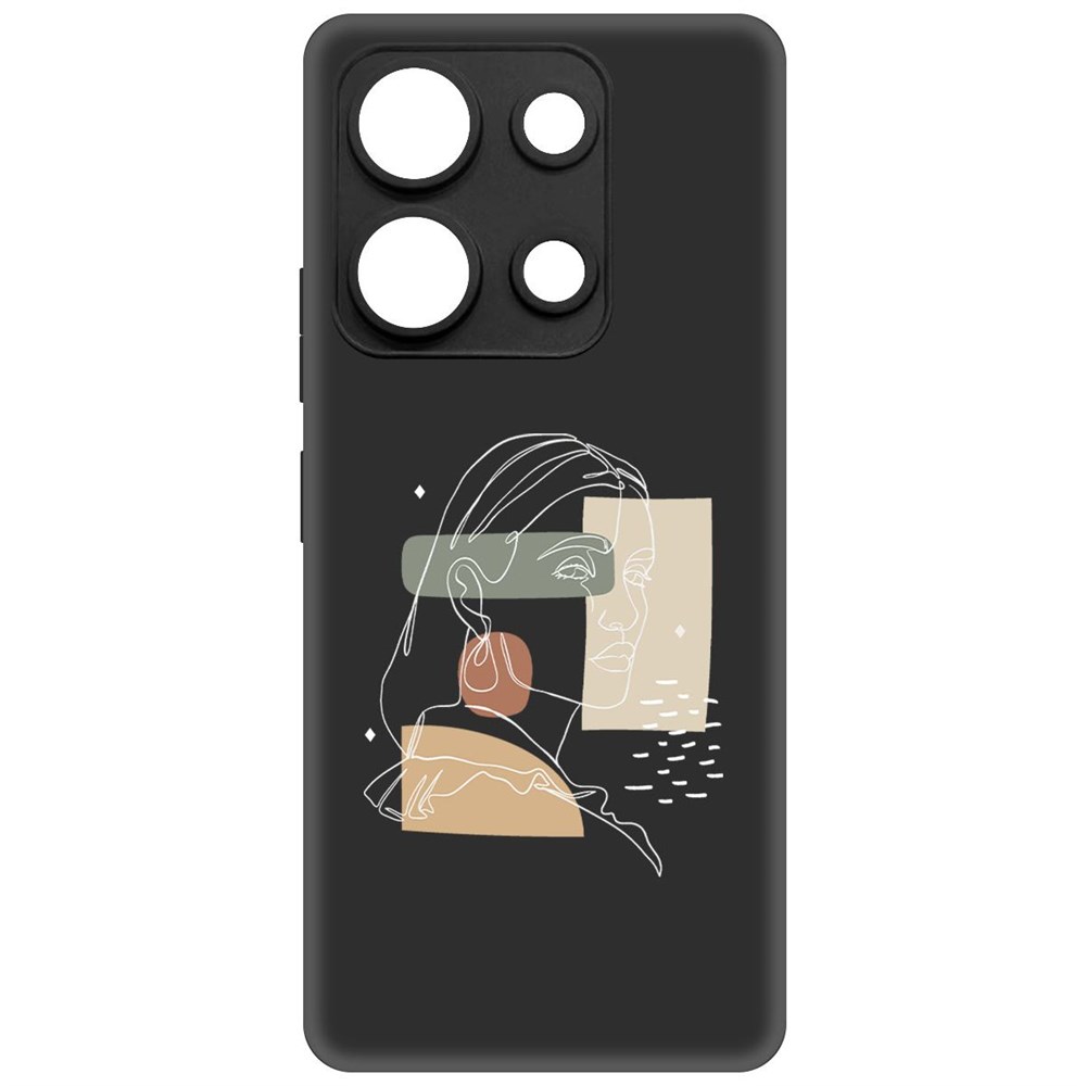

Чехол-накладка Krutoff Soft Case Уверенность для Infinix Note 30i черный