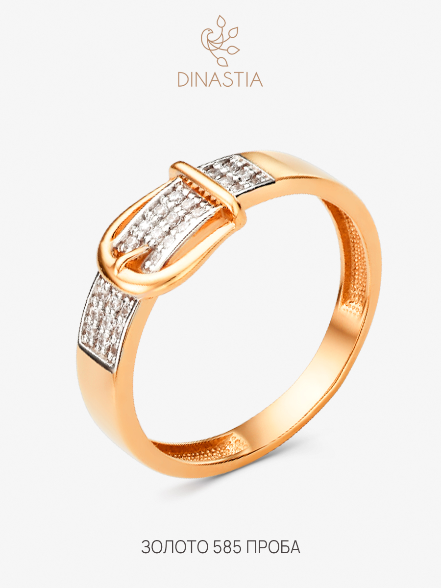 

Кольцо из золота р. , DINASTIA.GOLD 001351, фианит, 001351