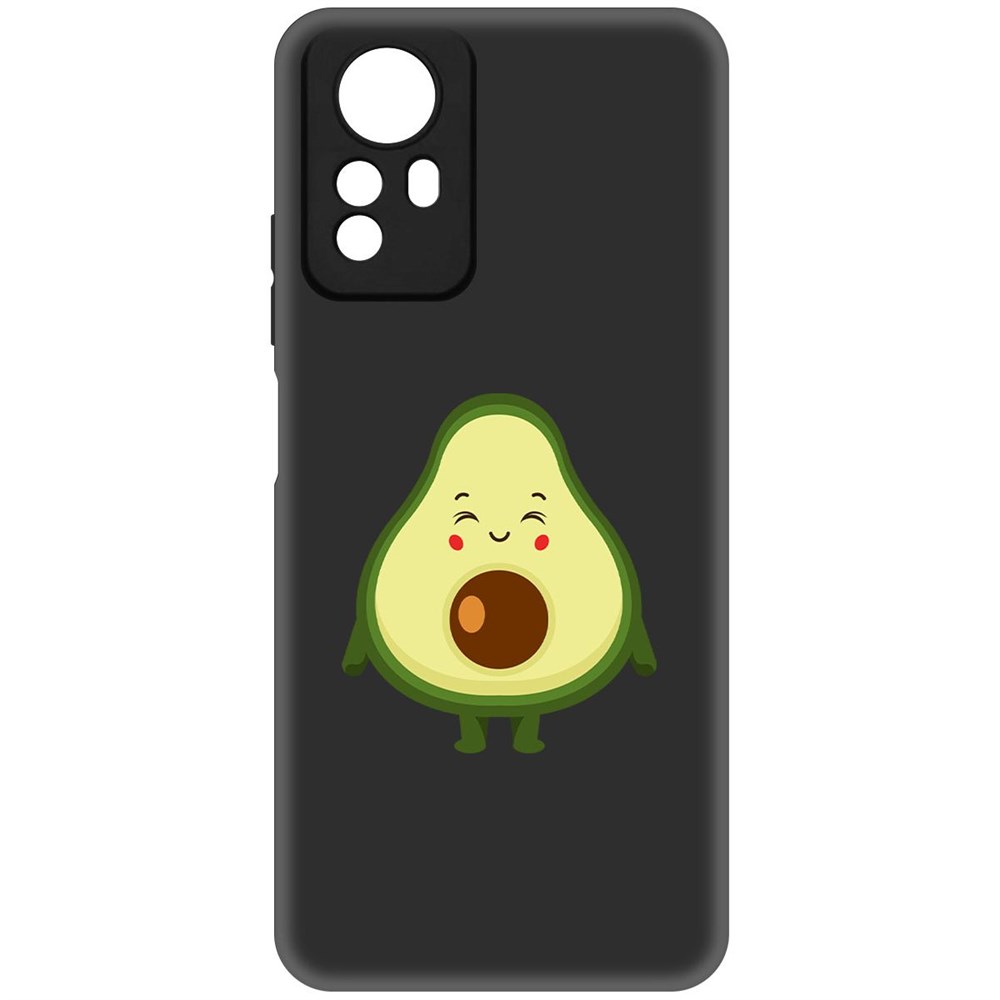 

Чехол-накладка Krutoff Soft Case Авокадо Милый для Xiaomi Redmi Note 12S черный
