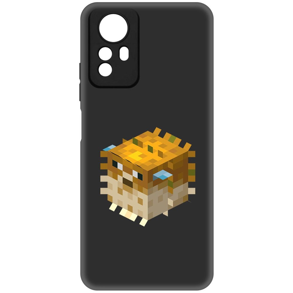 

Чехол-накладка Krutoff Soft Case Minecraft-Иглобрюх для Xiaomi Redmi Note 12S черный