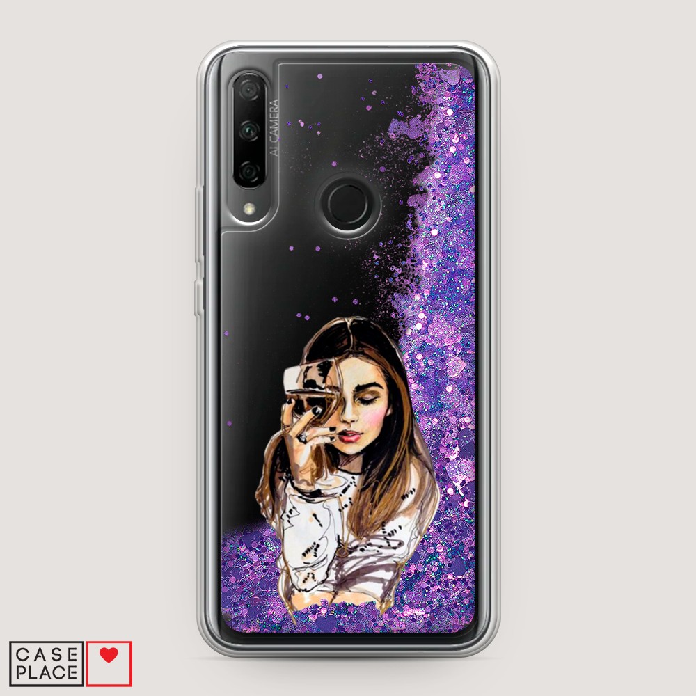

Чехол Awog на Huawei P Smart Z/Y9 Prime 2019/Honor 9X/9X Premium "Девушка с бокалом", Разноцветный, 610692-1