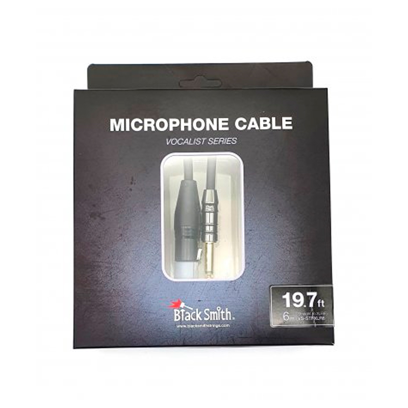 Кабель аудио 1xJack - 1xXLR BlackSmith Microphone Cable Vocalist Series 19.7ft VS-STFXLR6