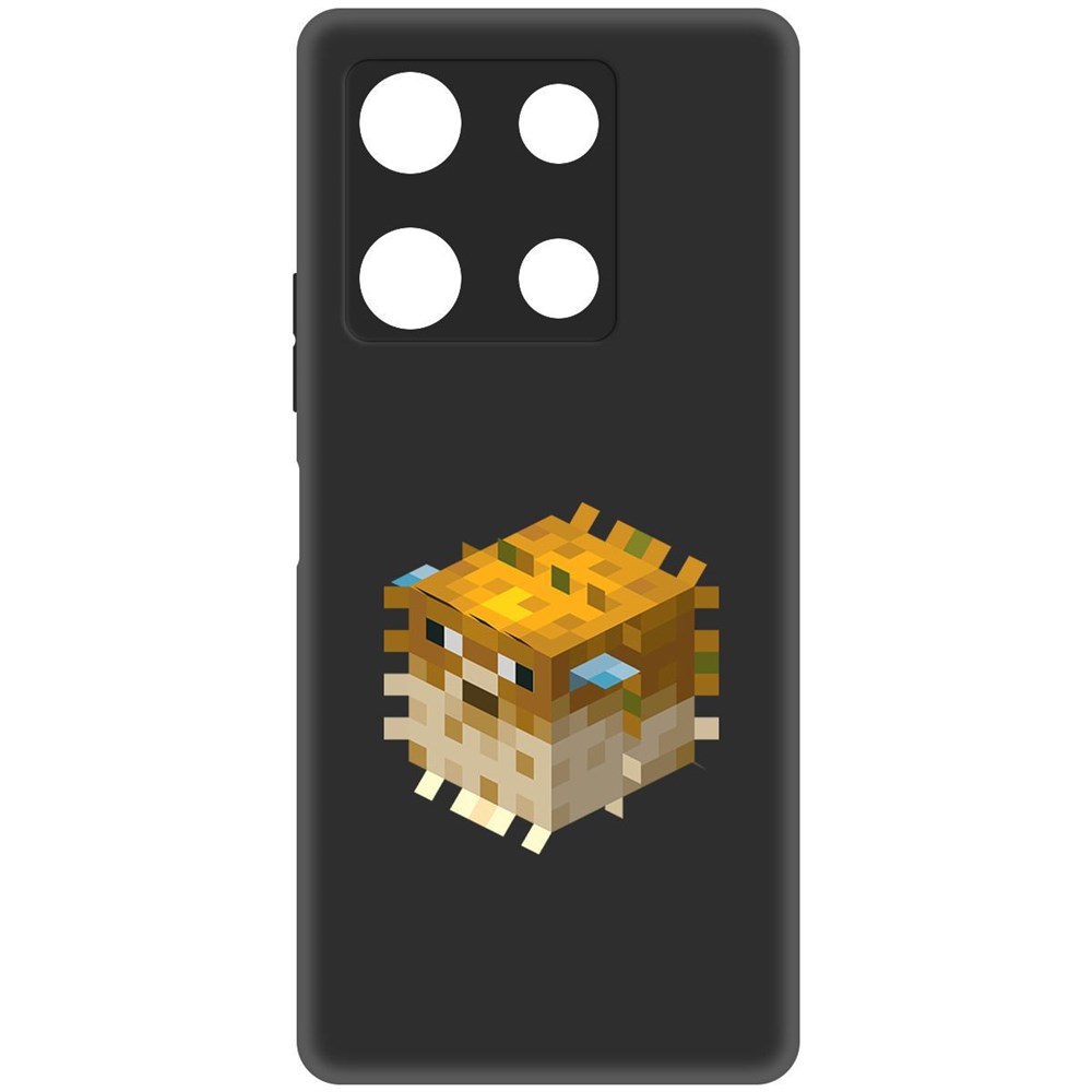 

Чехол-накладка Krutoff Soft Case Minecraft-Иглобрюх для Infinix Note 30 Pro черный