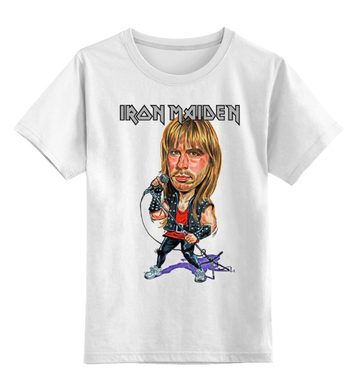 

Футболка детская Printio Iron maiden band цв. белый р. 140, Iron maiden band