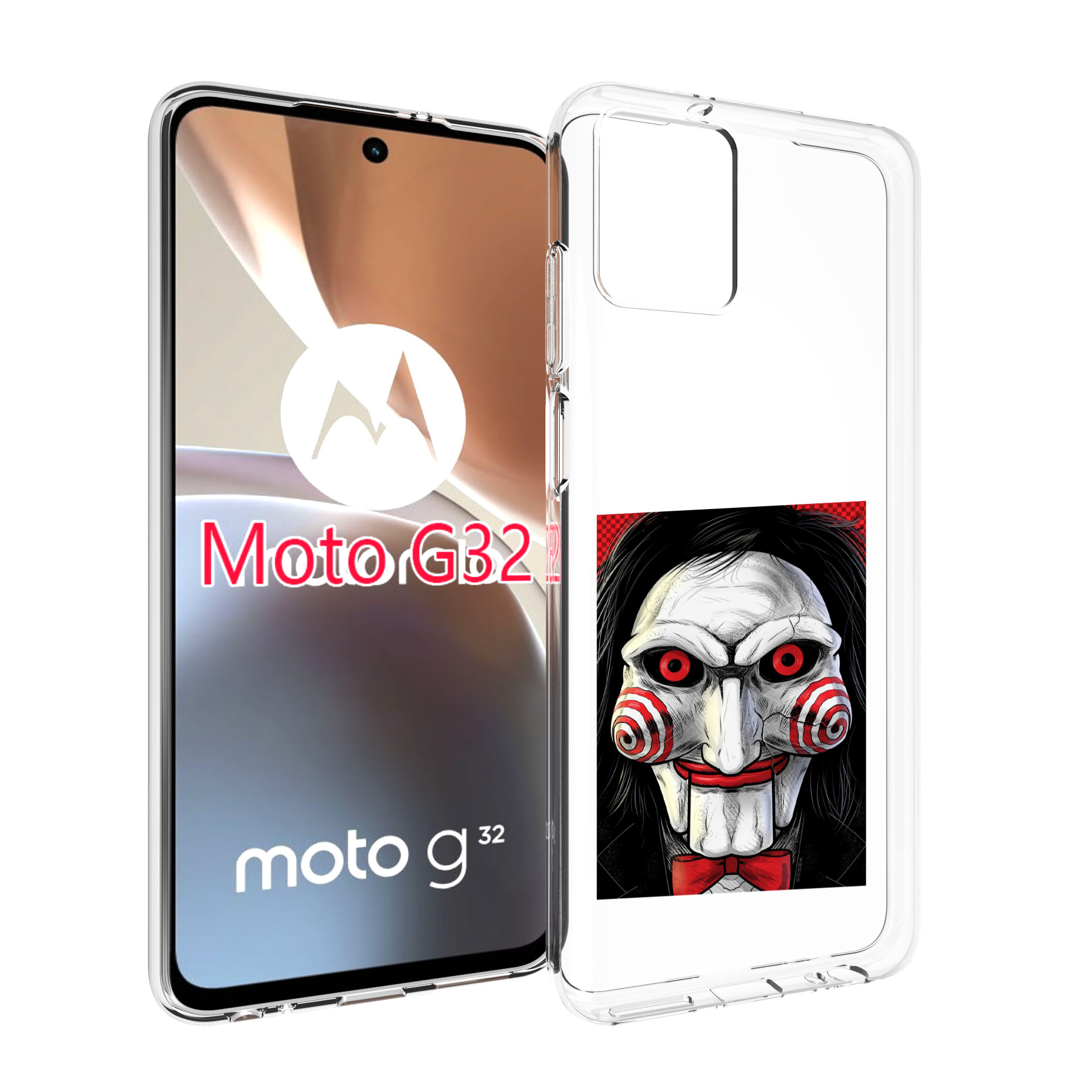 

Чехол MyPads кукла из пилы для Motorola Moto G32, Прозрачный, Tocco