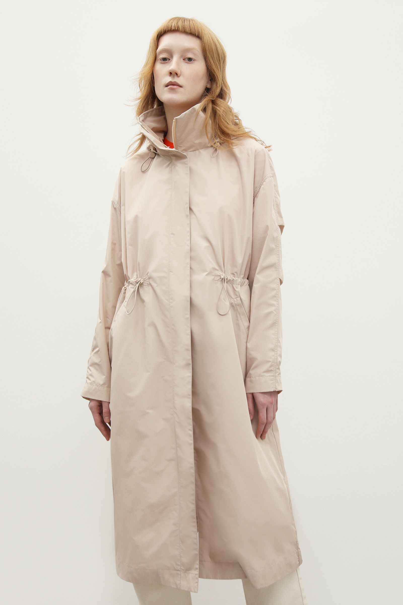 

Плащ женский Finn Flare BAS-10081 бежевый 2XS, BAS-10081