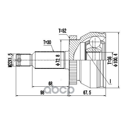 

Шрус Z87303R Zikmar