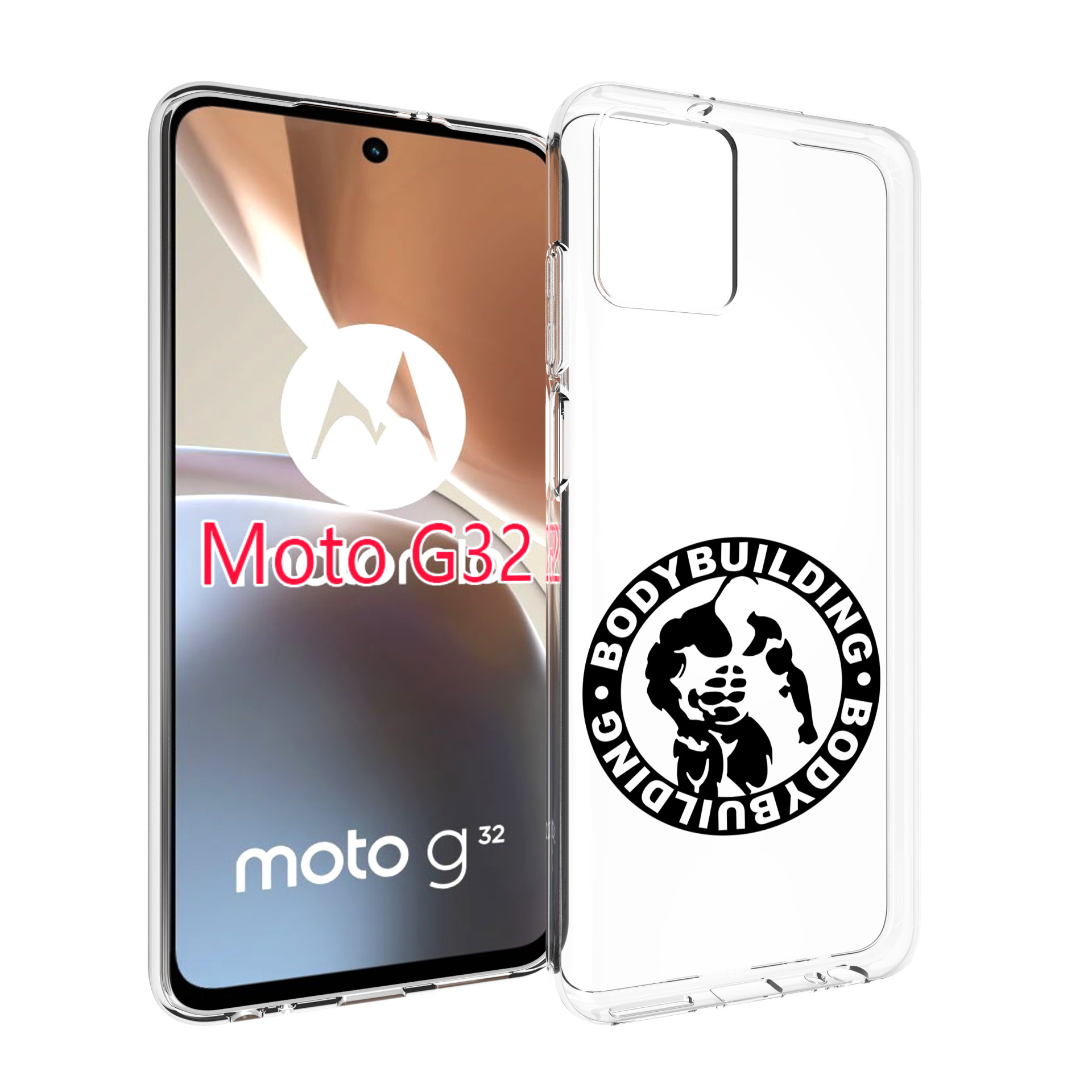 

Чехол MyPads бодибилдинг для Motorola Moto G32, Прозрачный, Tocco