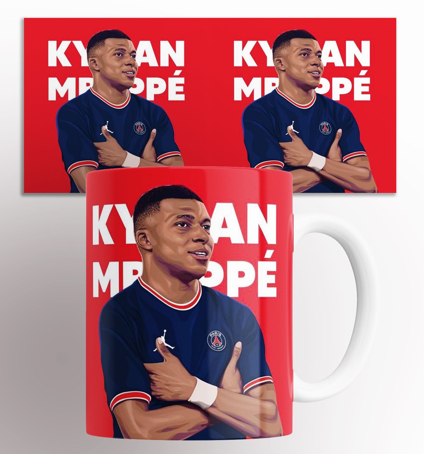 

Кружка с принтом Килиан Мбаппе футбол Kylian Mbappe football