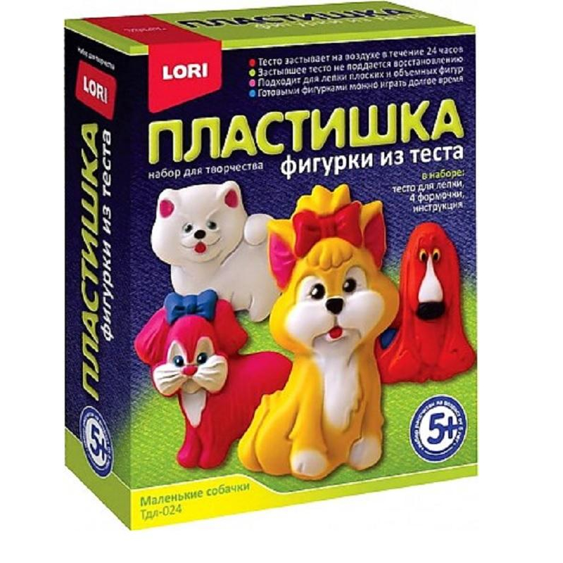 

Набор для творчества Фигурки из теста Маленькие собачки,Тдл-024, (2шт.), Разноцветный