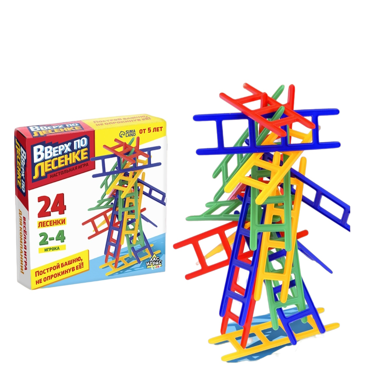 

Настольная игра Лас Играс "Вверх по лесенке", на 2-4 игроков