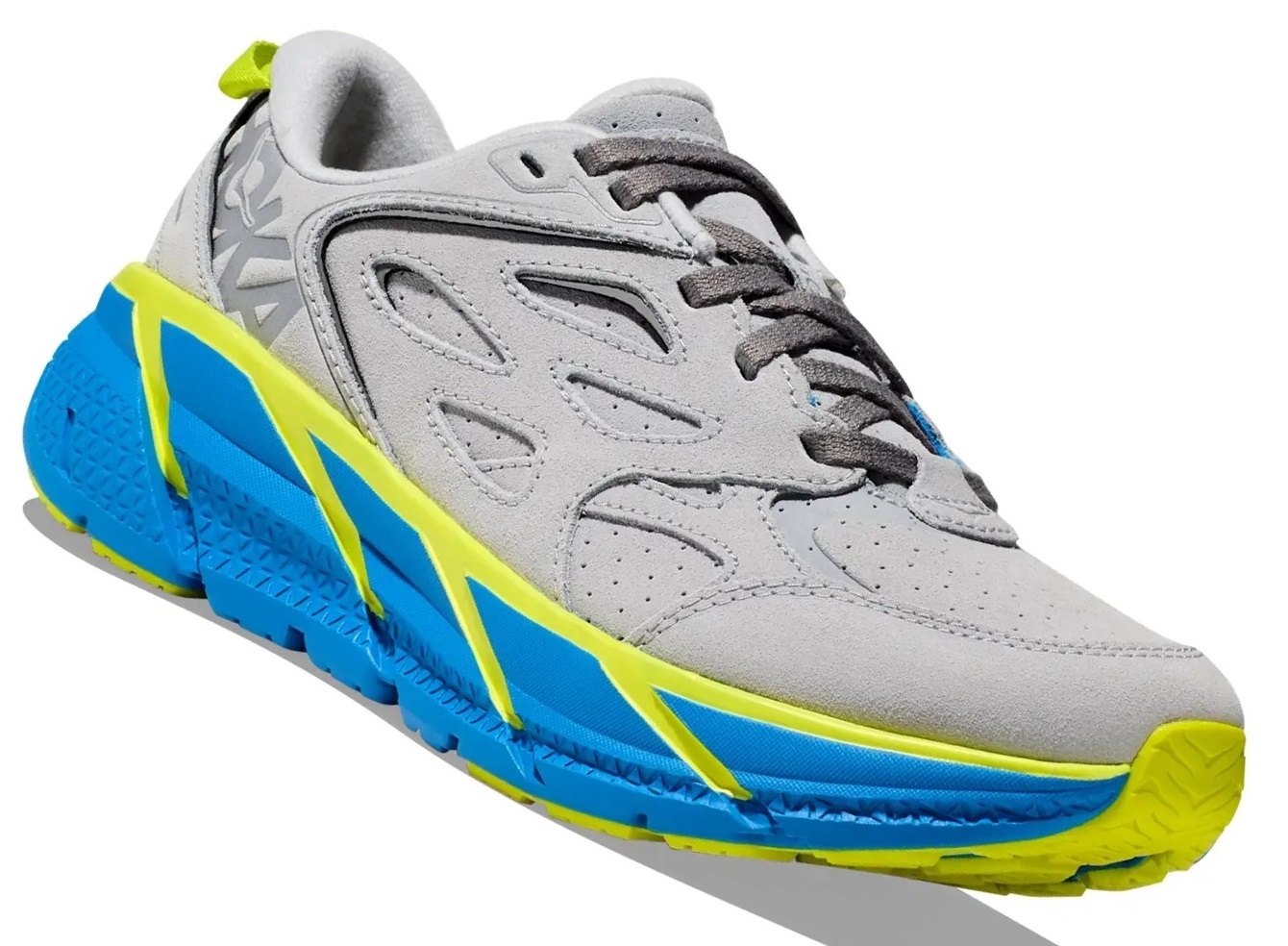 Кроссовки женские Hoka Clifton L Suede серые 11.5 US