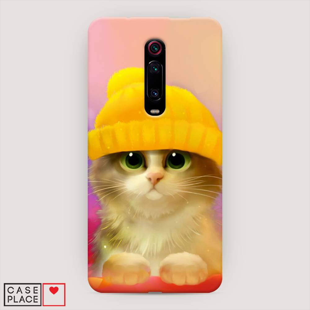 

Пластиковый чехол "Котенок в желтой шапке" на Xiaomi Redmi K20 Pro, 35620-1